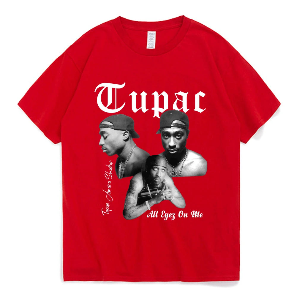 Tupac 圖案 T 卹