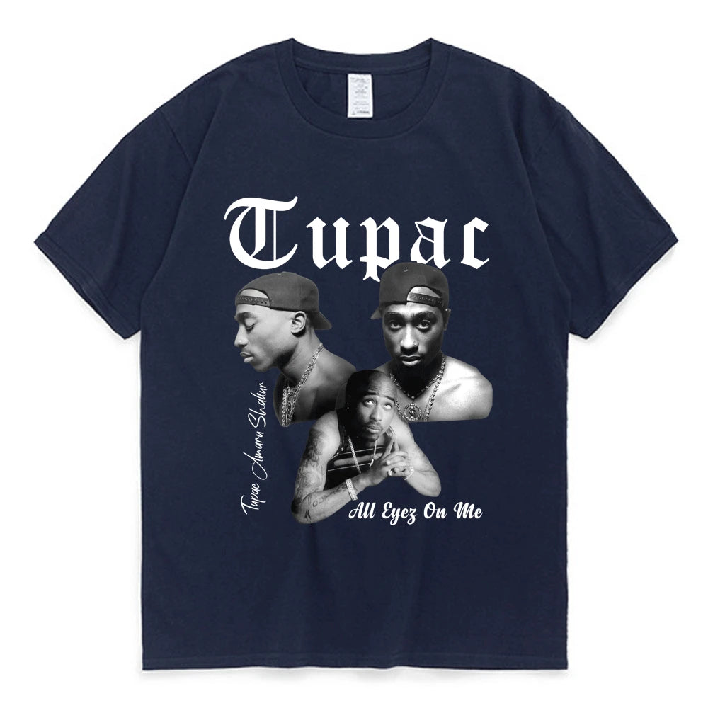 Tupac 圖案 T 卹