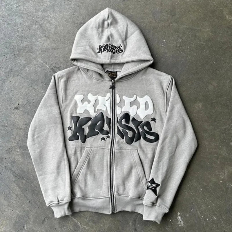 Y2K Zip Up Hoodie