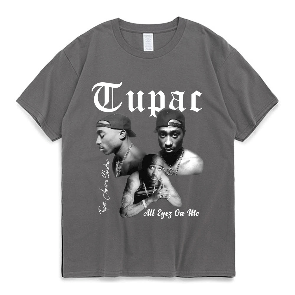 Tupac 圖案 T 卹