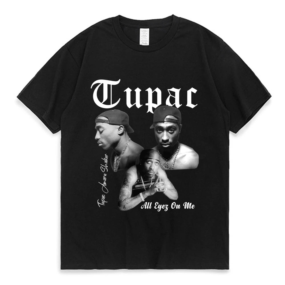 Tupac 圖案 T 卹