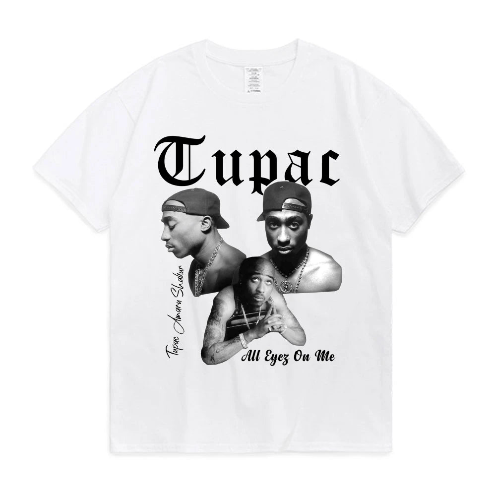 Tupac 圖案 T 卹