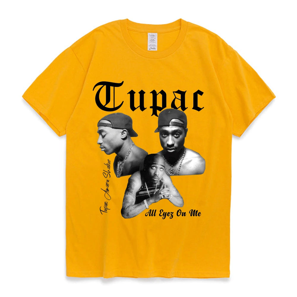 Tupac 圖案 T 卹